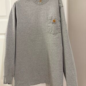 Carhartt Men's Heather Gray Long Sleeve Tee